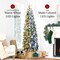Best Choice Products Pre-Lit Artificial Scotch Pine Pencil Christmas Tree w/ LED Lights Metal Stand
